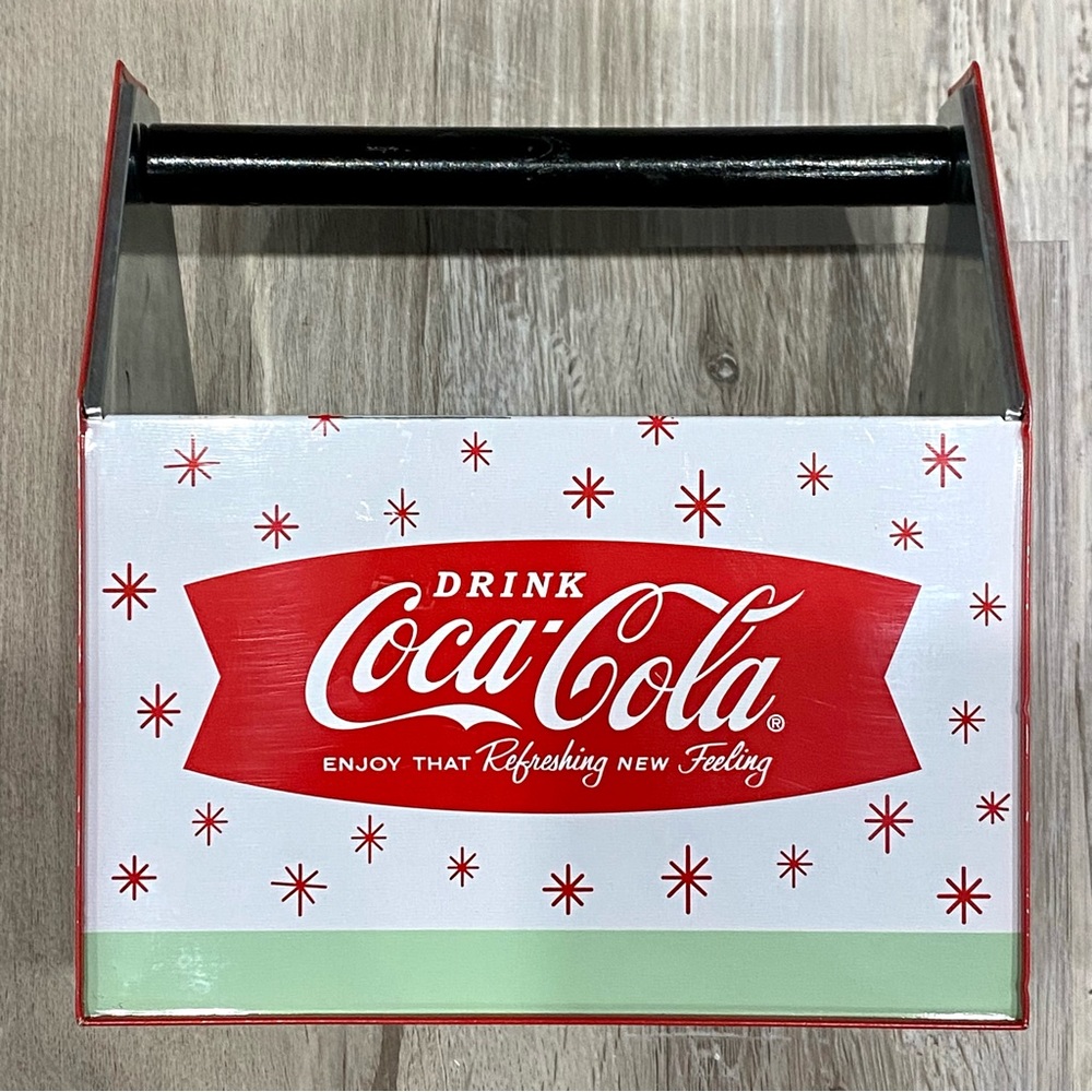 Coca Cola Tin Cutlery Caddy